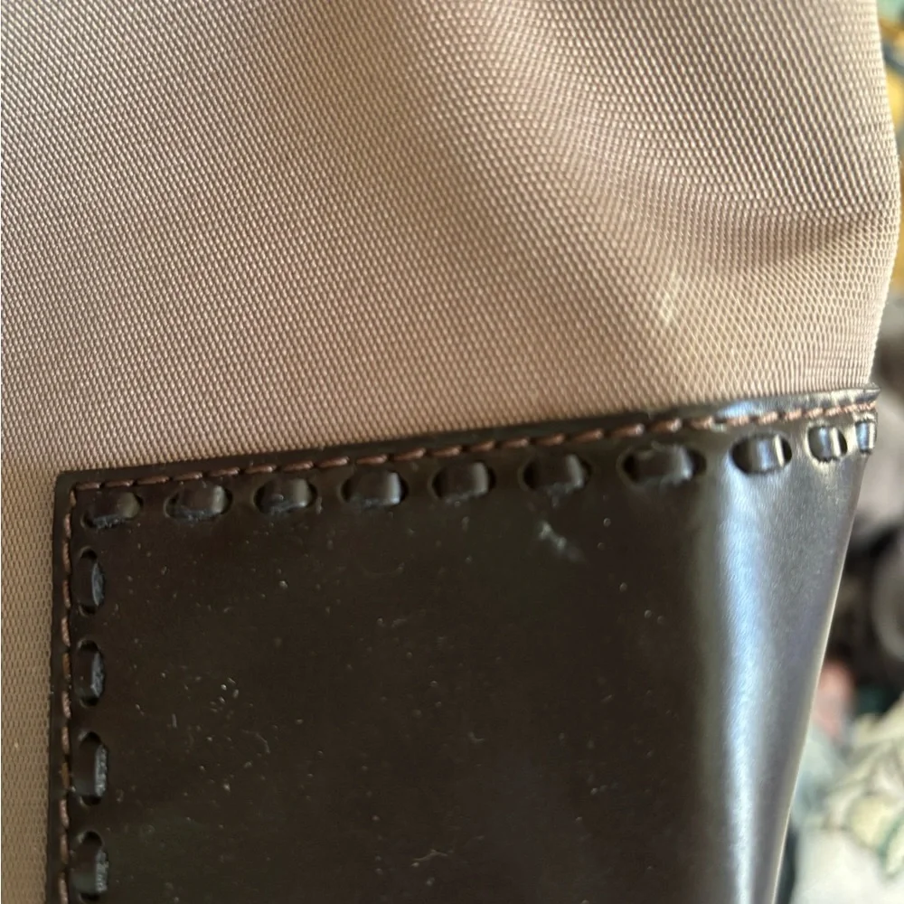 Cole Haan Estée Lauder small shopper Mink/chocolate‎ purse - Picture 7 of 8